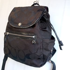 Coach Black Backpack Nylon